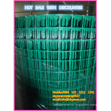 Anping fábrica 24-Inch x 25-Foot 1-Inch Mesh PVC Revestido Verde Poultry Netting